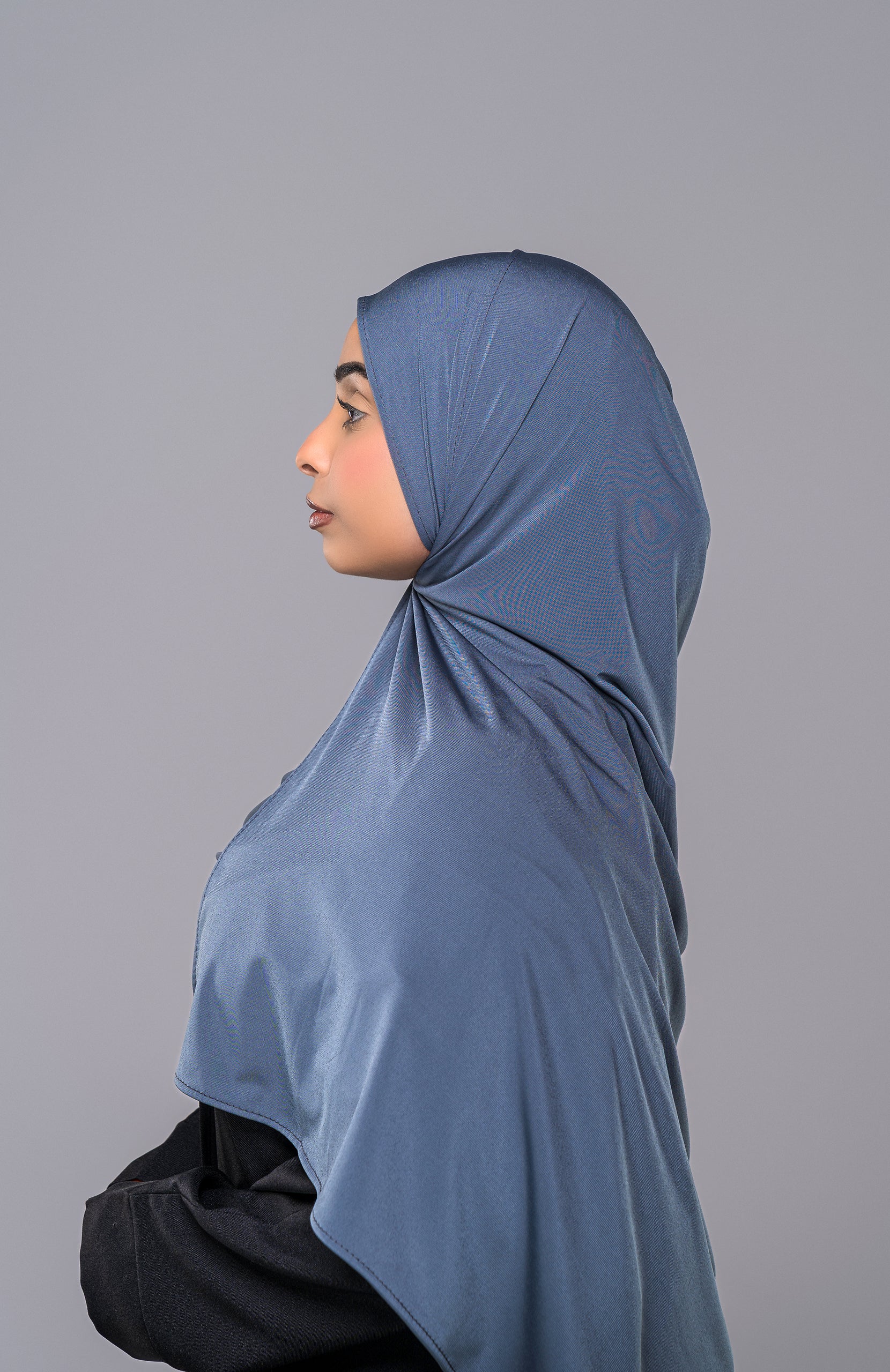 Premium Jersey Schal in Ozeanblau - Zaytouna