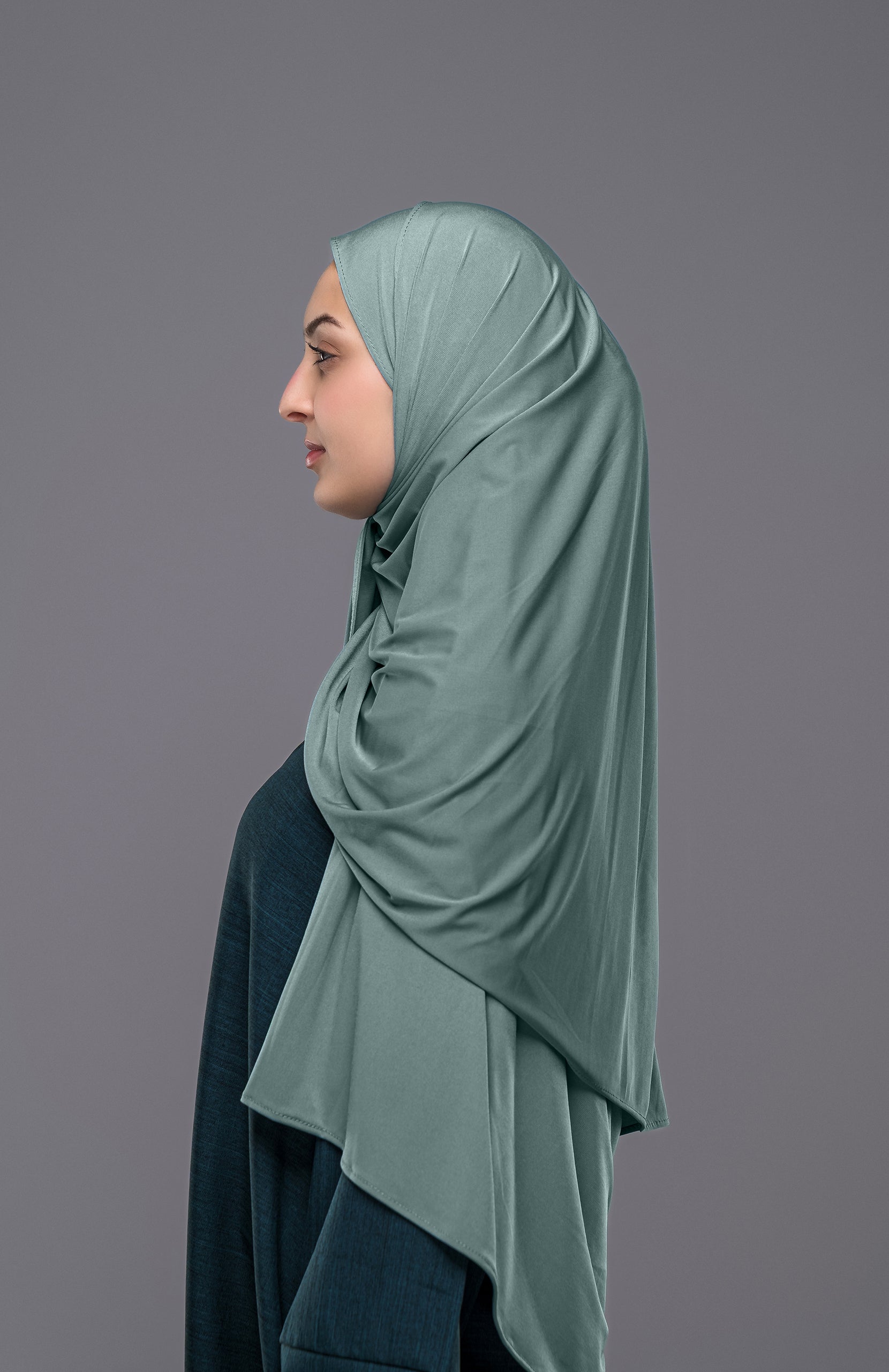 Premium Jersey Schal in Türkis - Zaytouna