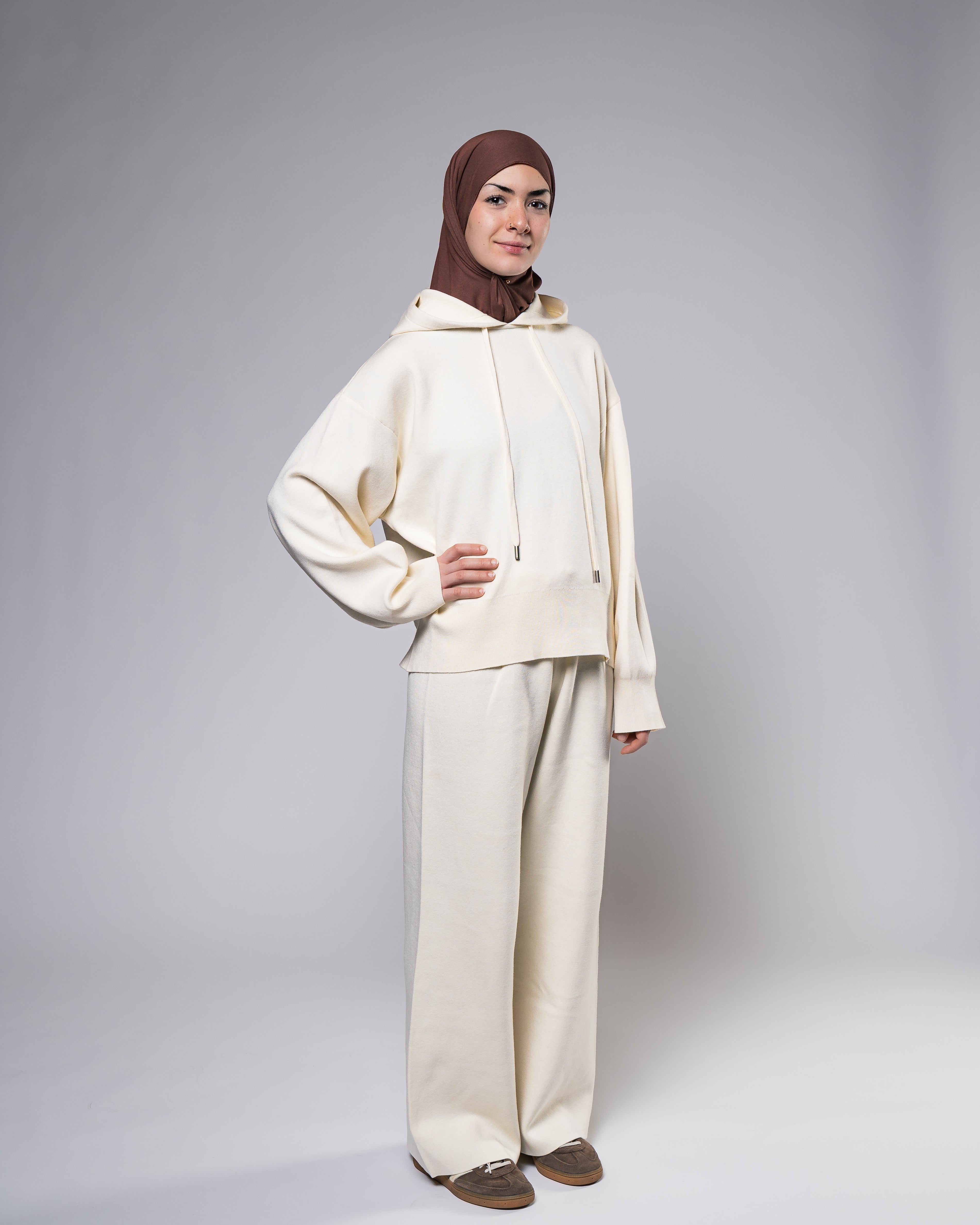 Winter Essential Zweiteiler in Ivory - Zaytouna