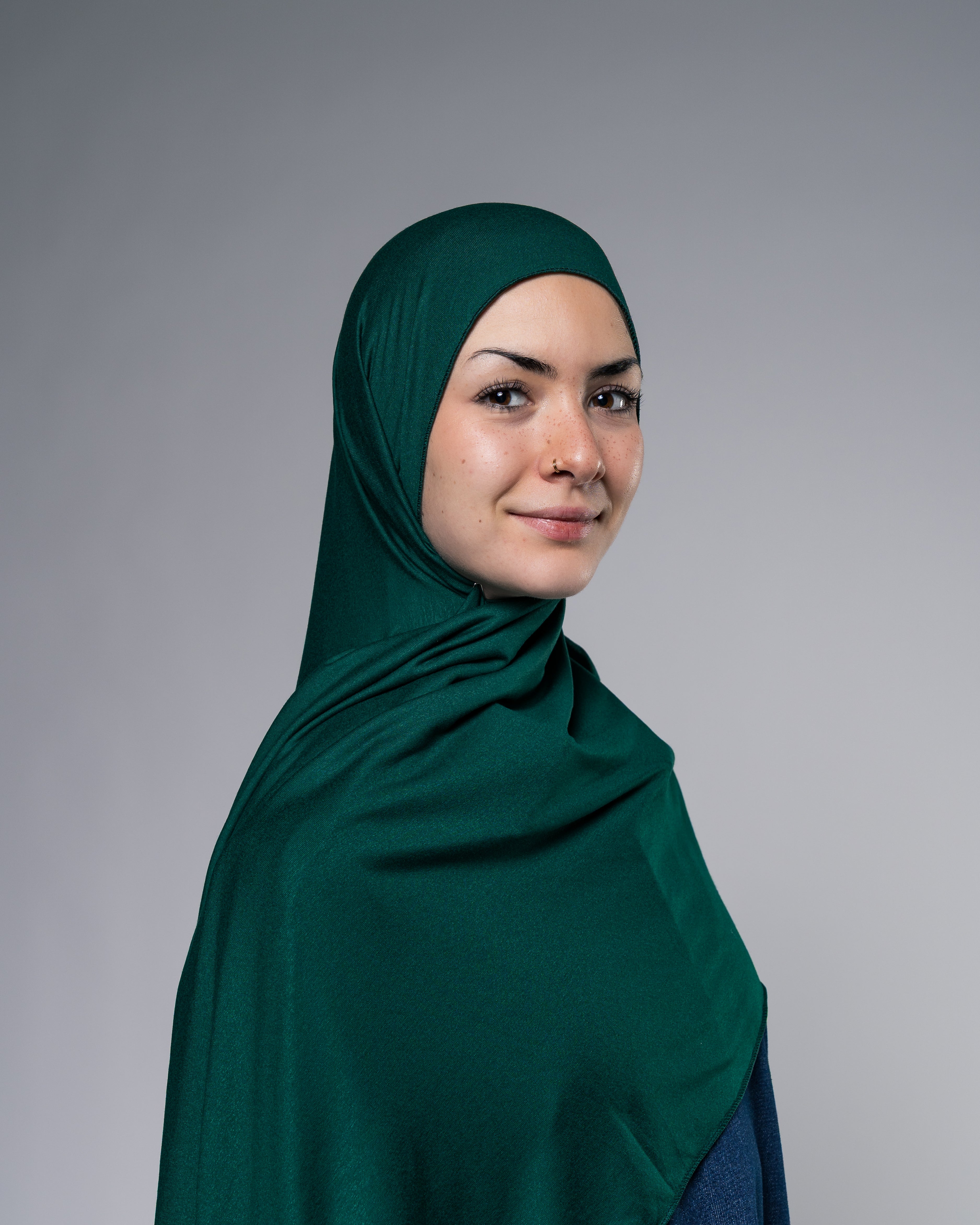 Soft Jersey Hijab in Atlantikgrün - Zaytouna