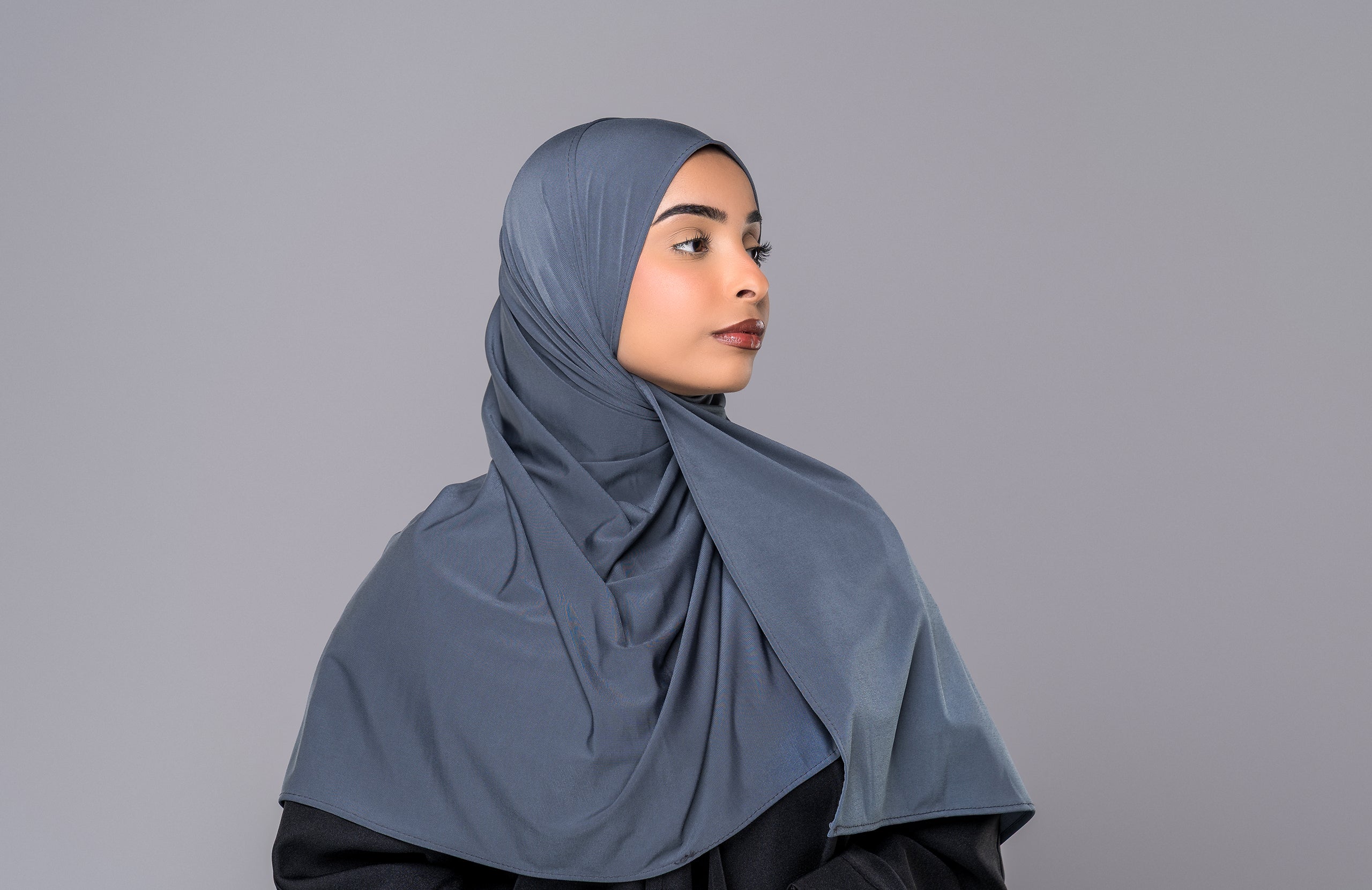 Premium Jersey Schal in Ozeanblau - Zaytouna