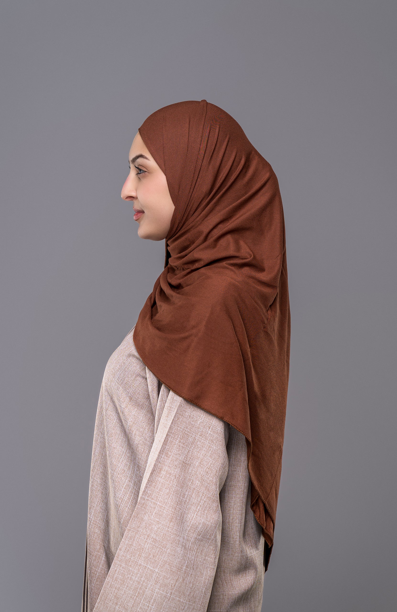 Soft Jersey Hijab in Zimt - Zaytouna