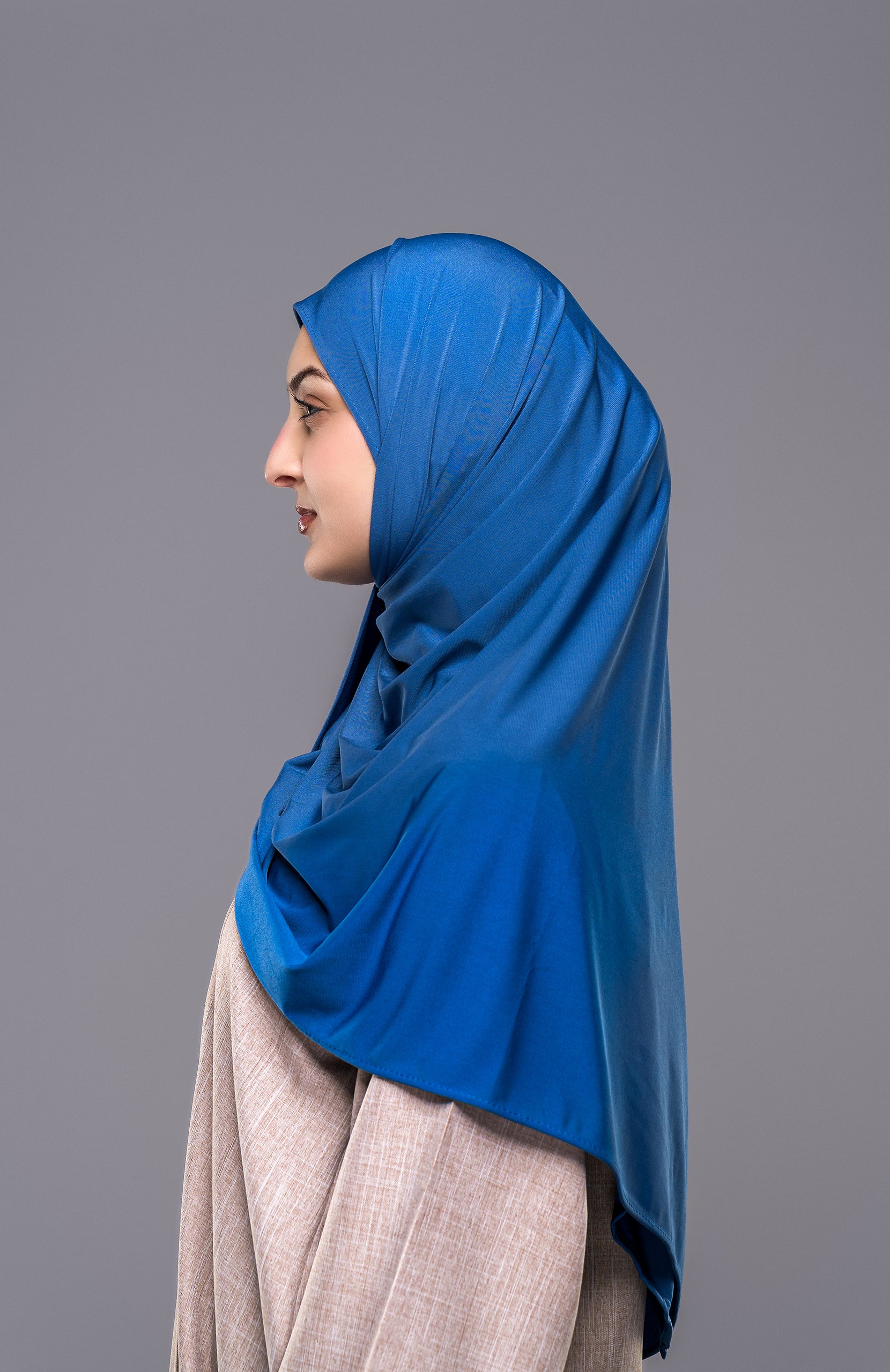 Premium Jersey Schal in Blau - Zaytouna