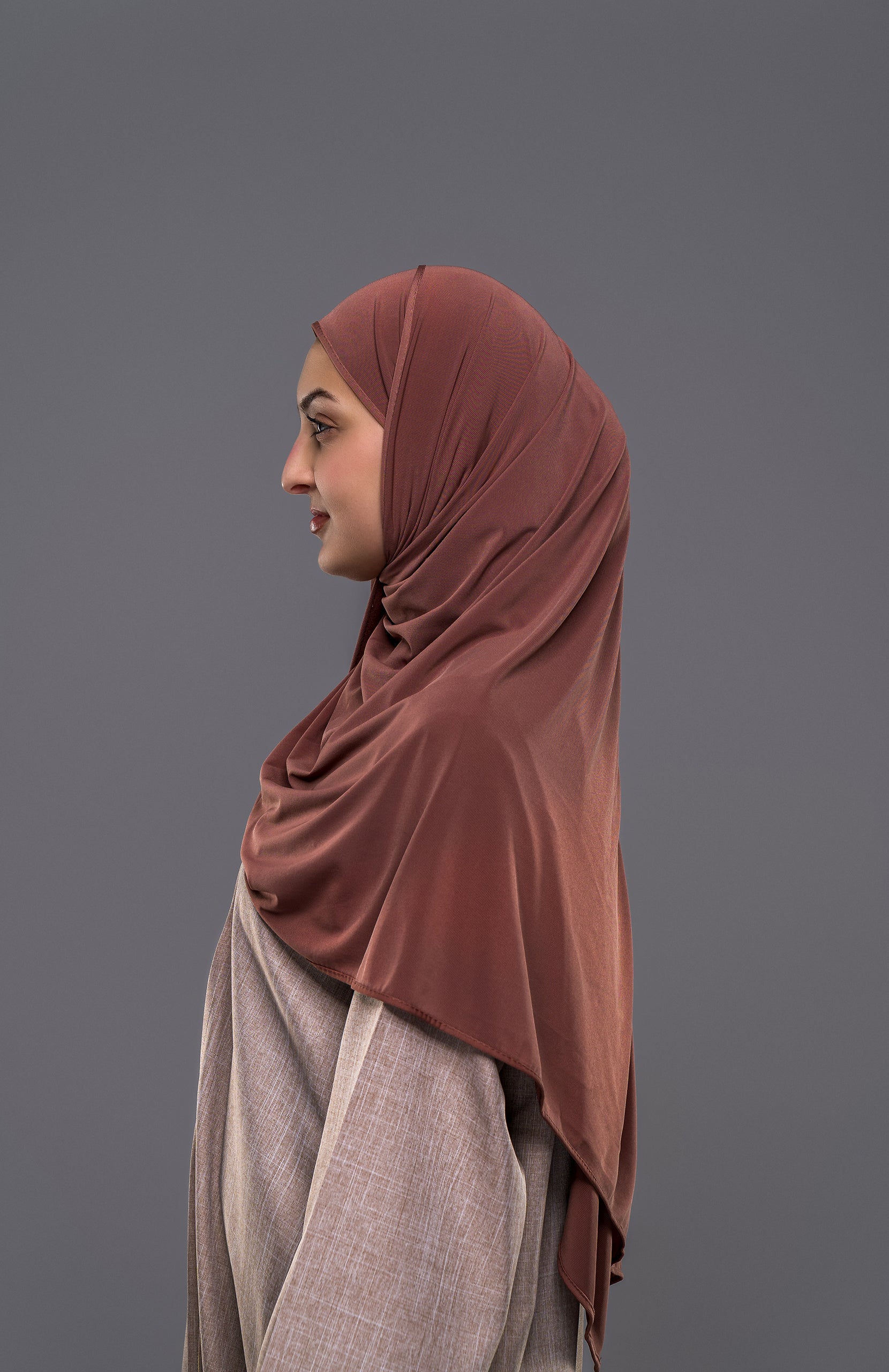 Premium Jersey Schal in Bronze - Zaytouna