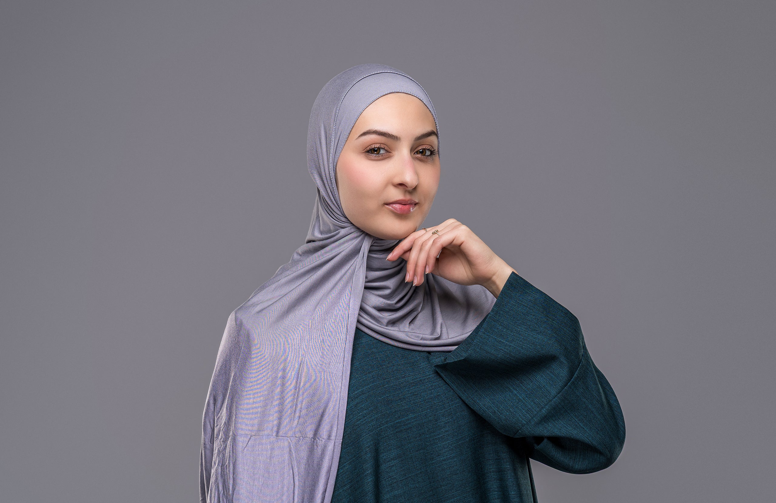 Soft Jersey Hijab in sanftes Lavendelgrau - Zaytouna