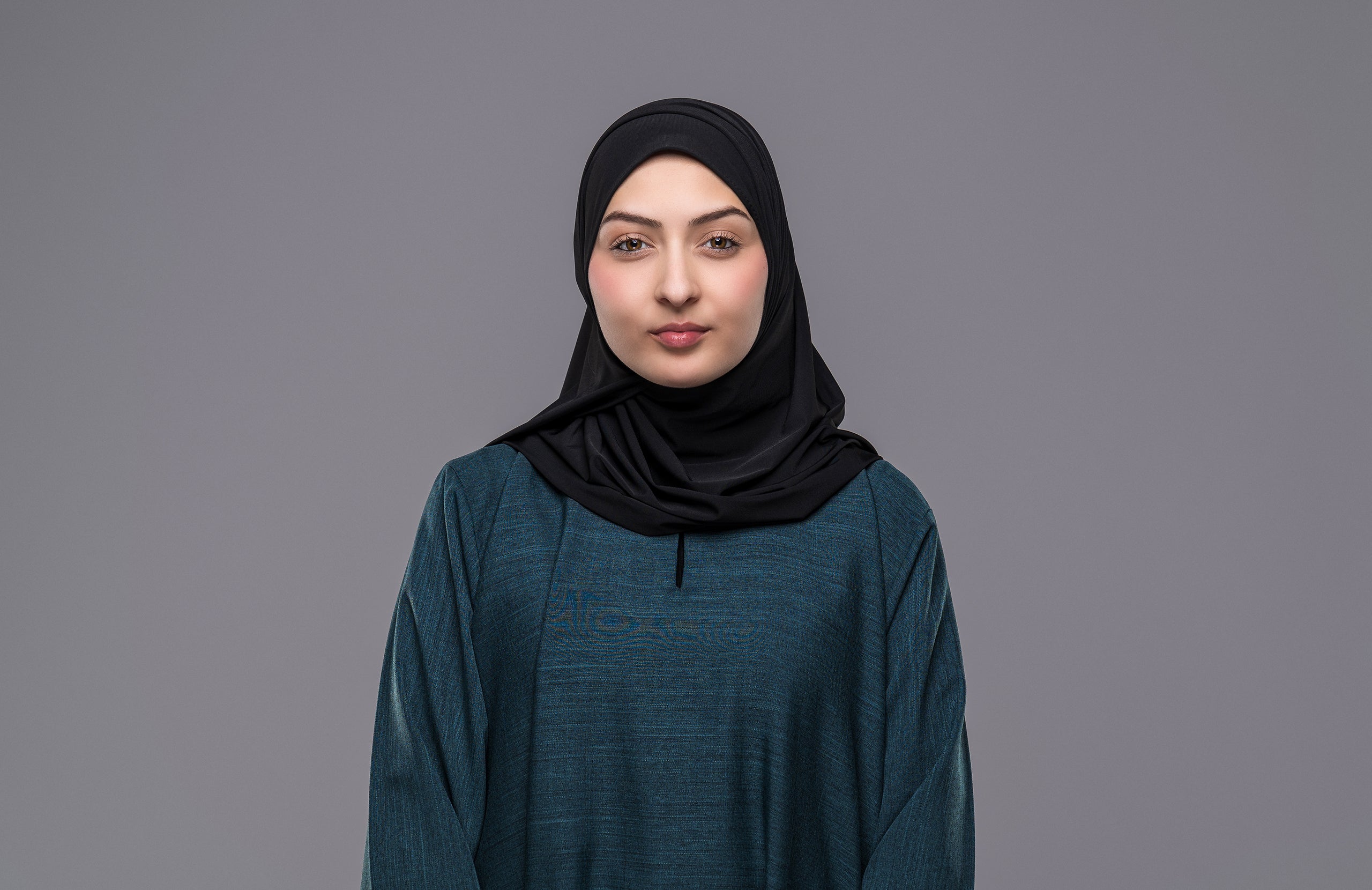 Premium Jersey Schal in Nachtschwarz - Zaytouna