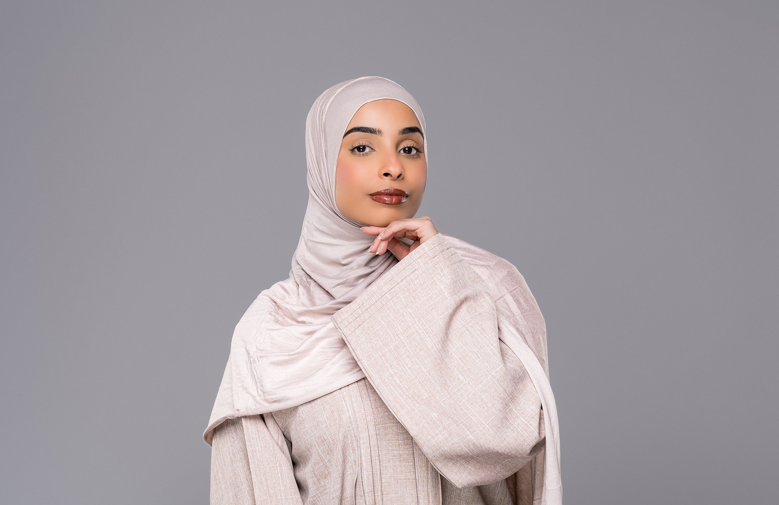 Soft Jersey Hijab in Puderrosa - Zaytouna