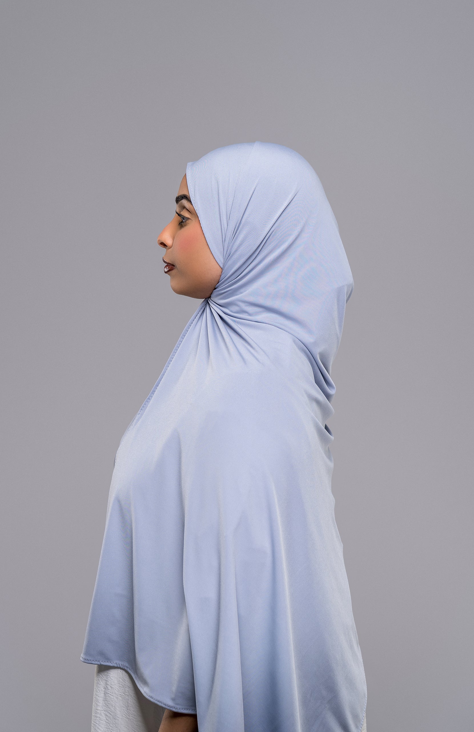 Premium Jersey Schal in Nebelblau - Zaytouna