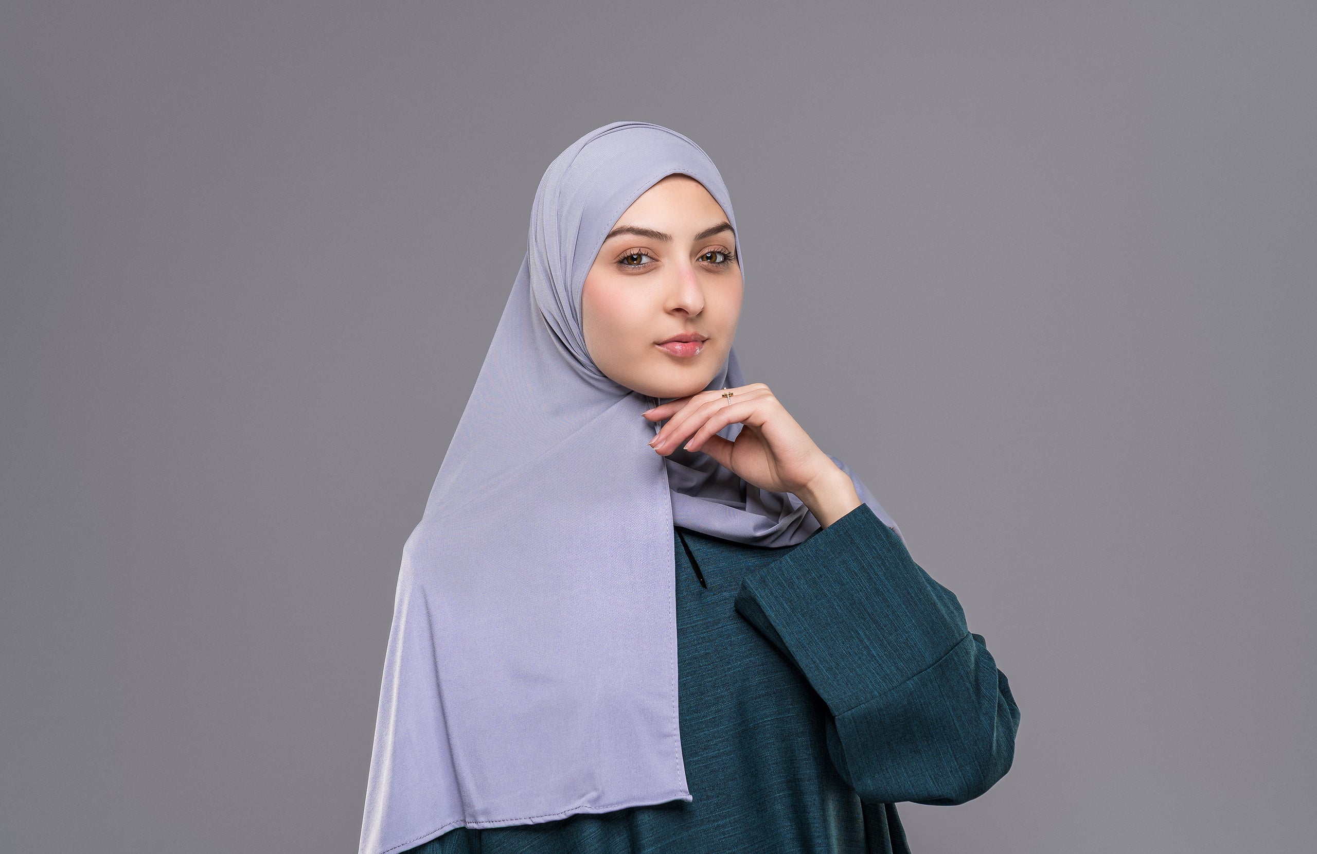 Premium Jersey Schal in Veilchenblau - Zaytouna