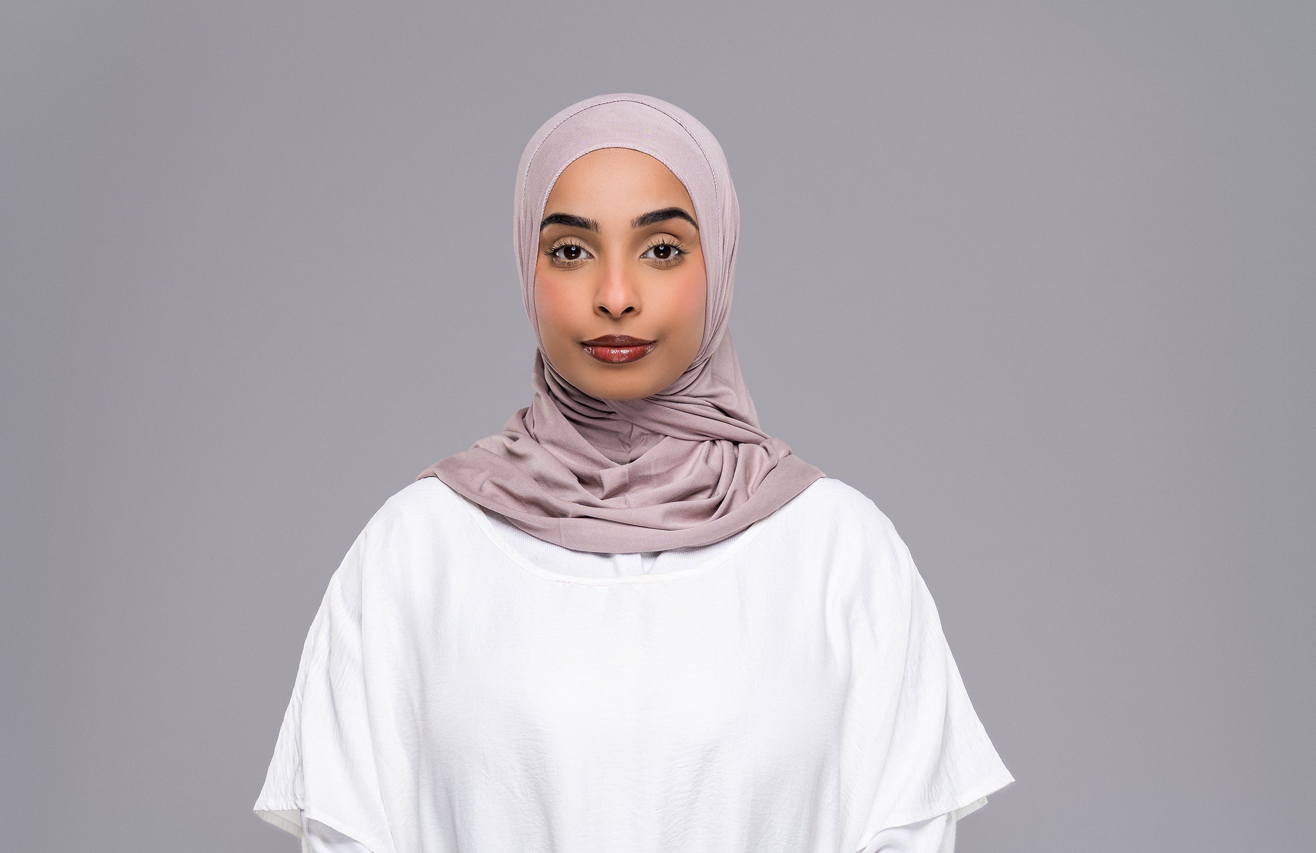 Soft Jersey Hijab in  sanftes Rosé-Beige - Zaytouna