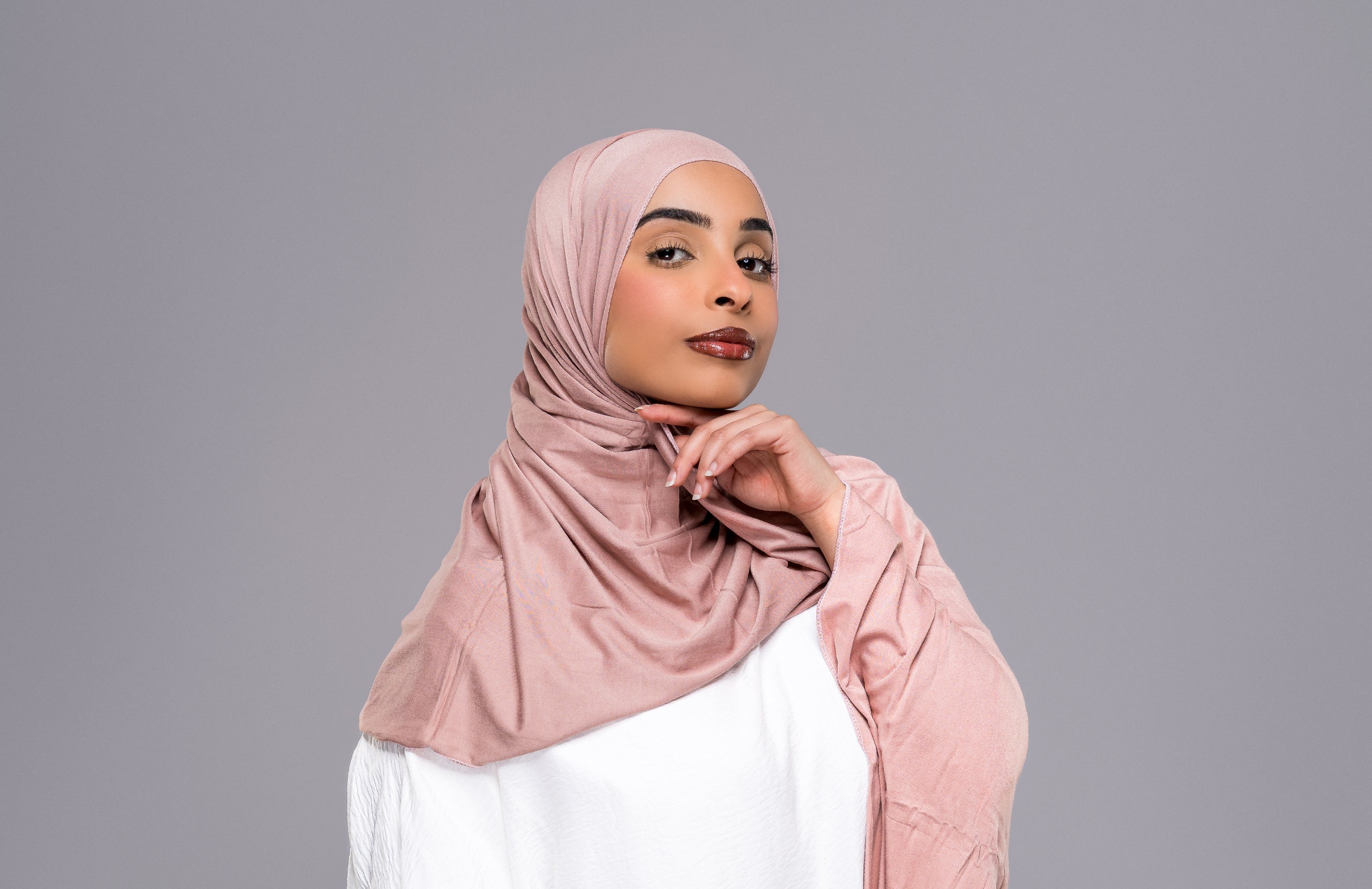 Soft Jersey Hijab in Pink - Zaytouna