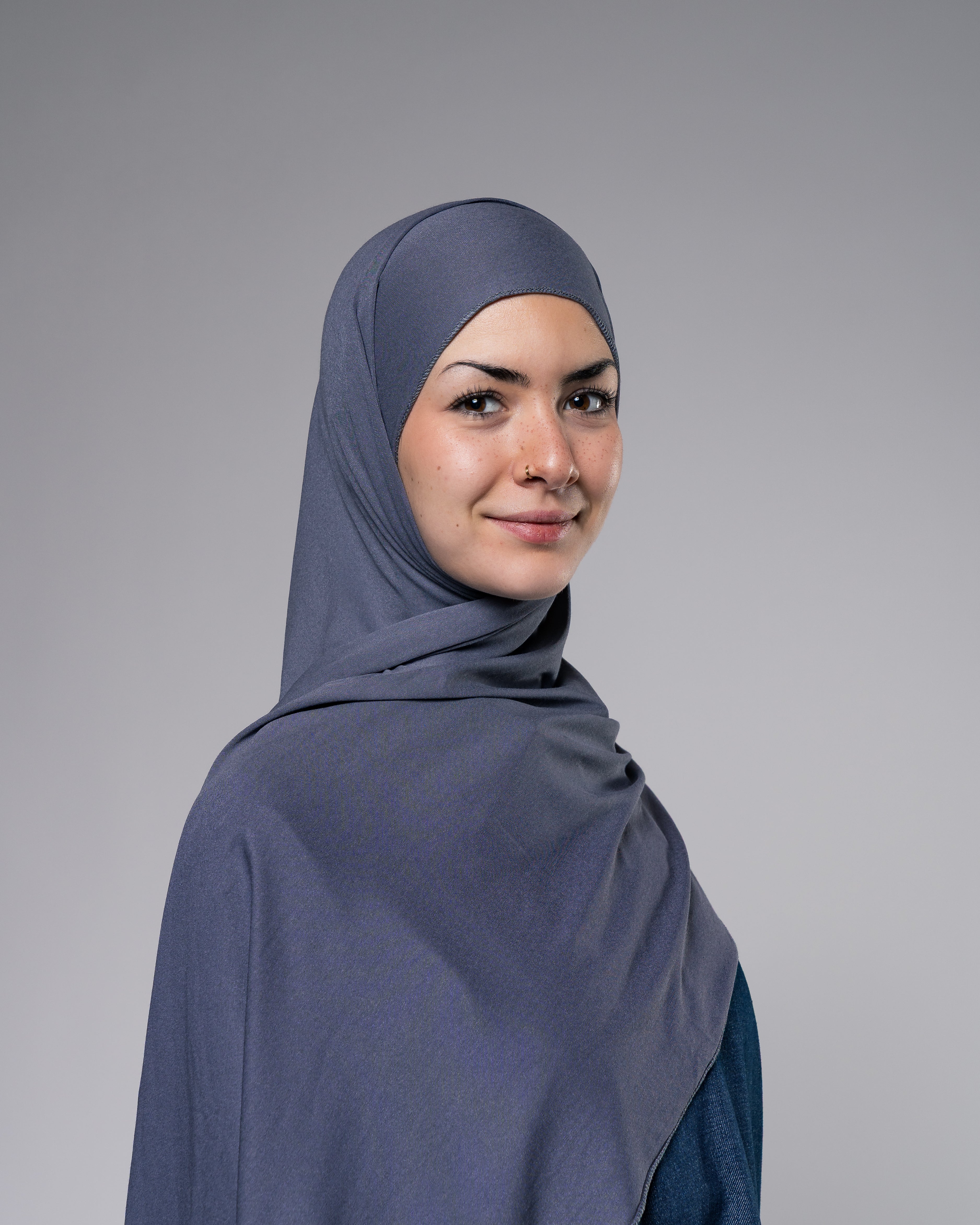 Soft Jersey Hijab in Steingrau - Zaytouna
