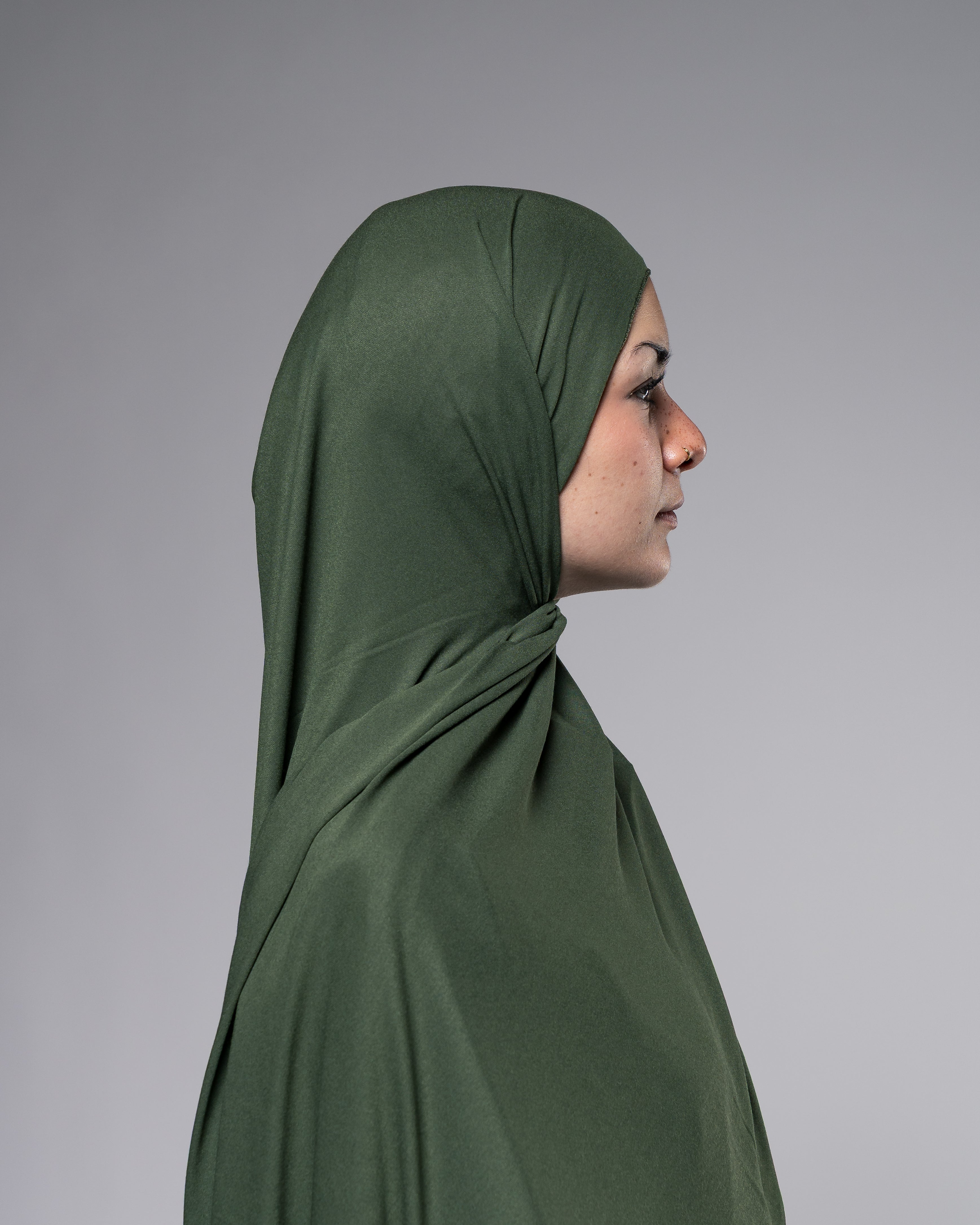 Soft Jersey Hijab in Tannengrün - Zaytouna