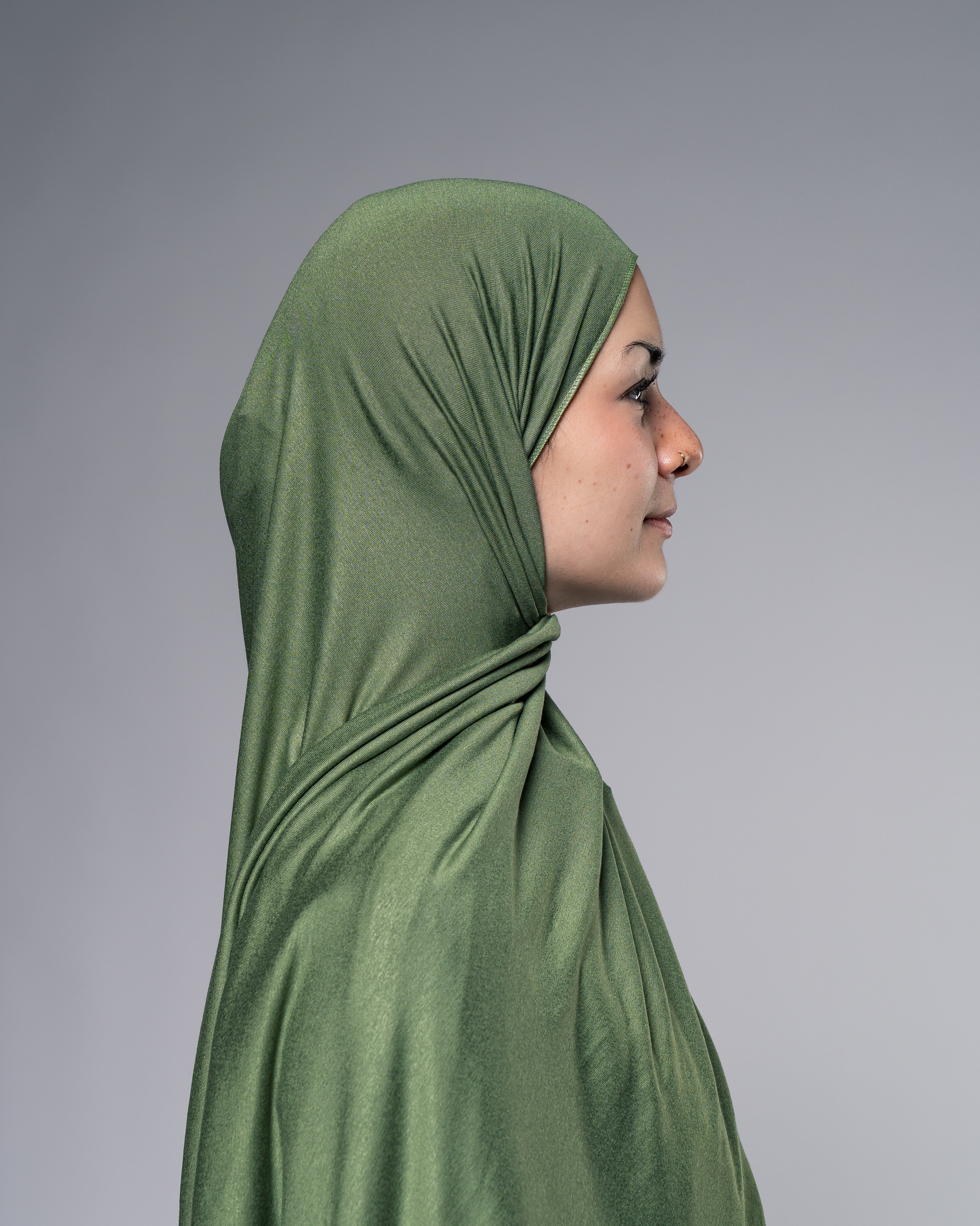 Soft Jersey Hijab in Olivengrün - Zaytouna