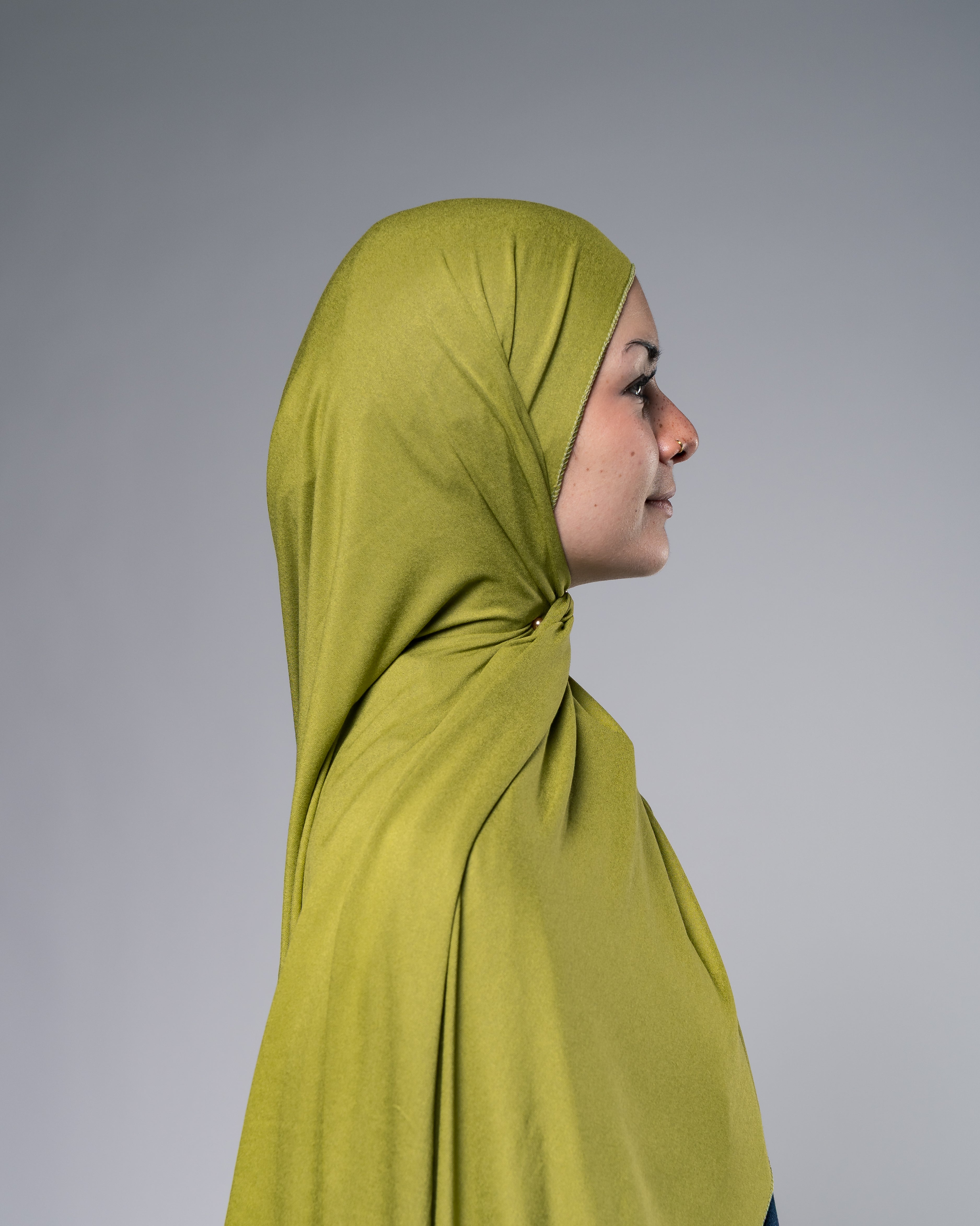 Soft Jersey Hijab in Olivgelb - Zaytouna