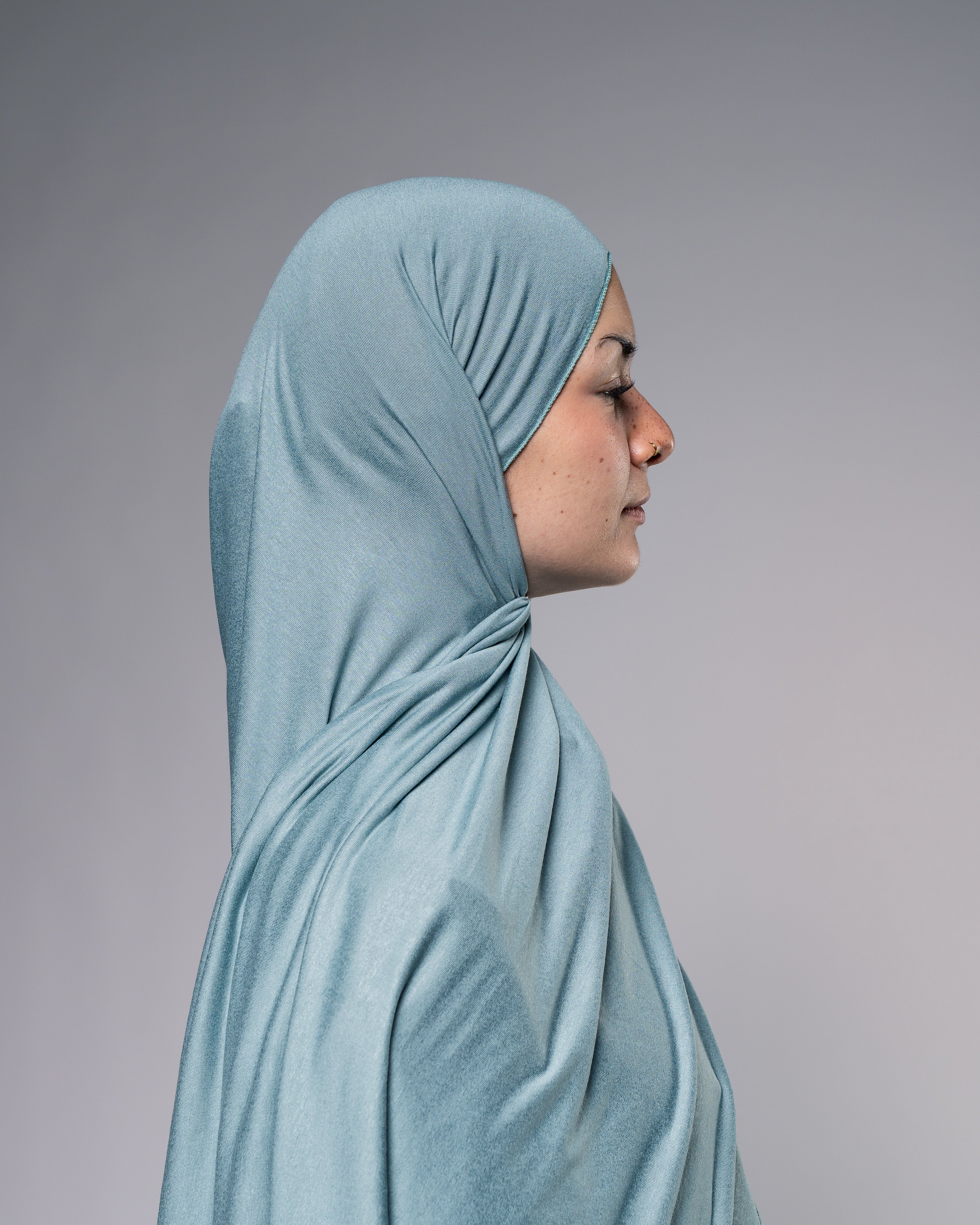 Soft Jersey Hijab in Taubenblau - Zaytouna
