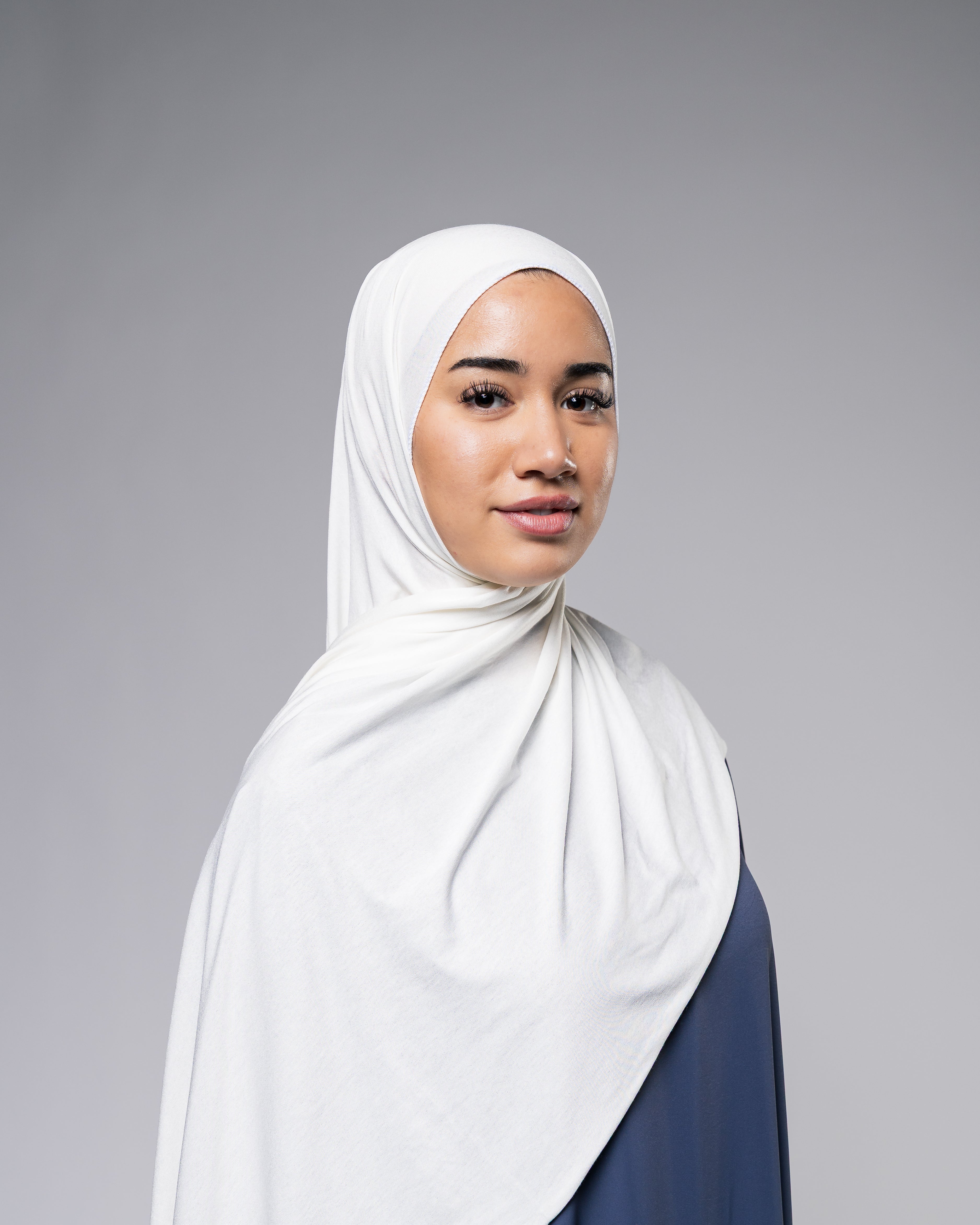 Soft Jersey Hijab in Cremeweiss - Zaytouna