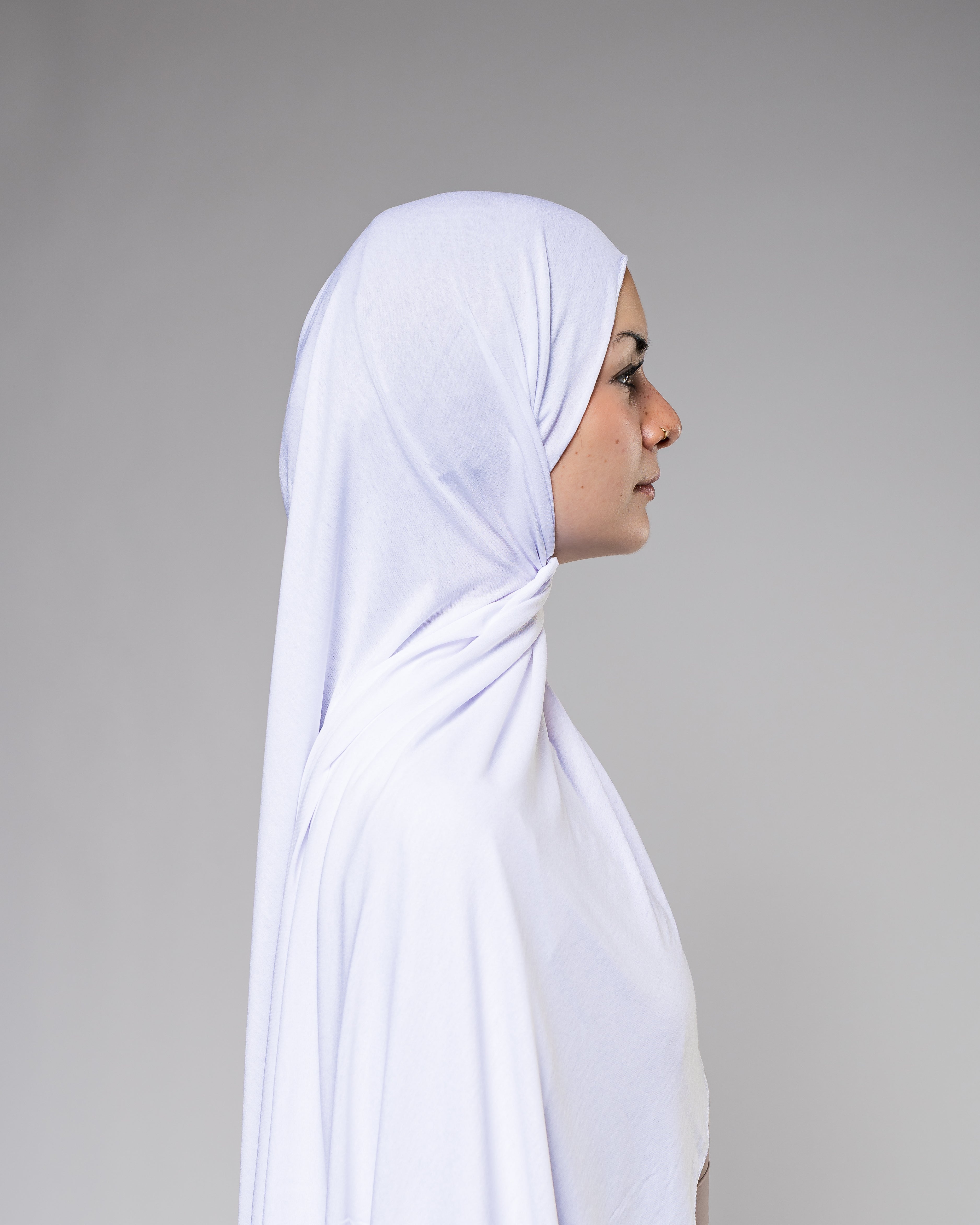 Soft Jersey Hijab in Weiss - Zaytouna