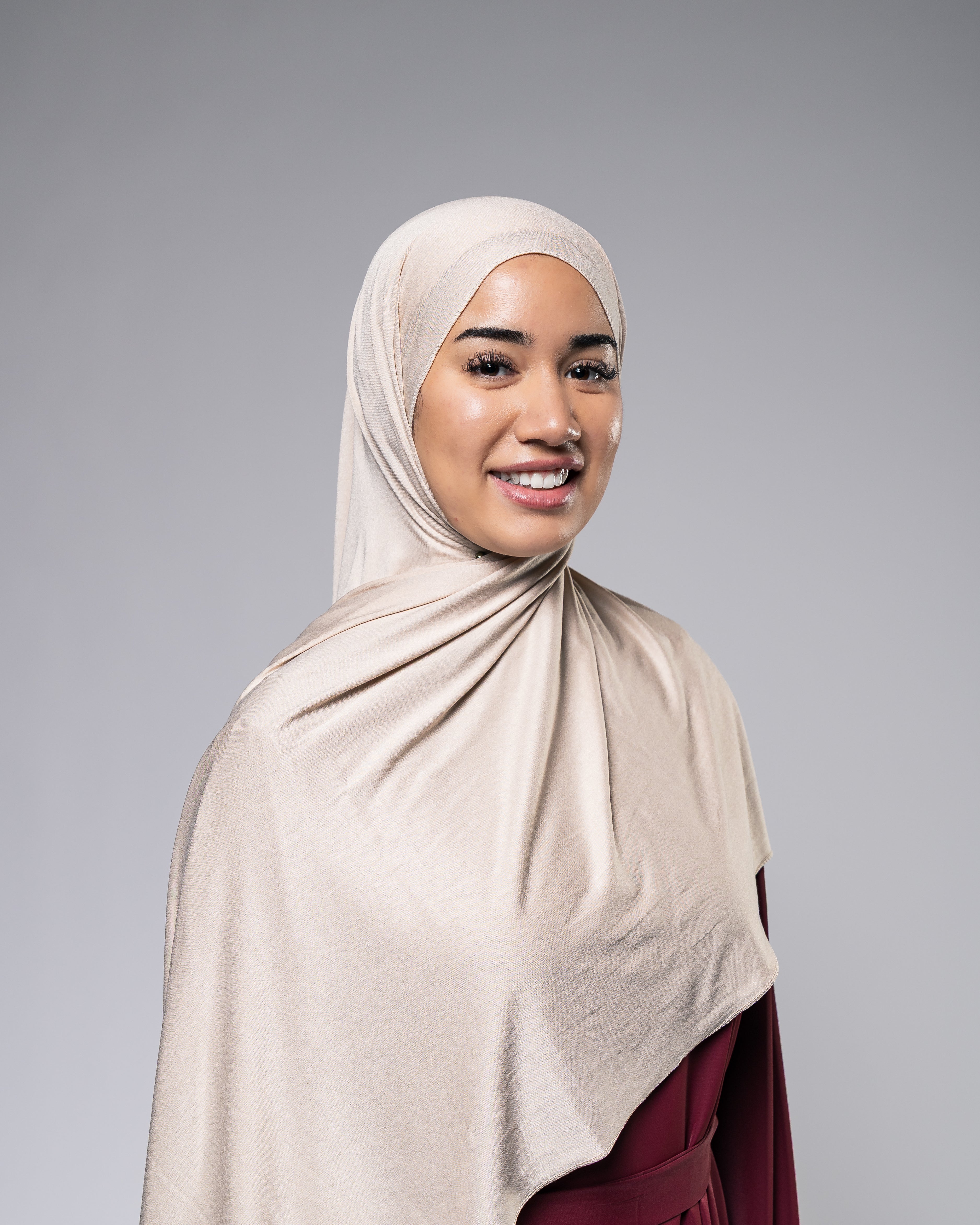 Soft Jersey Hijab in Naturbeige - Zaytouna