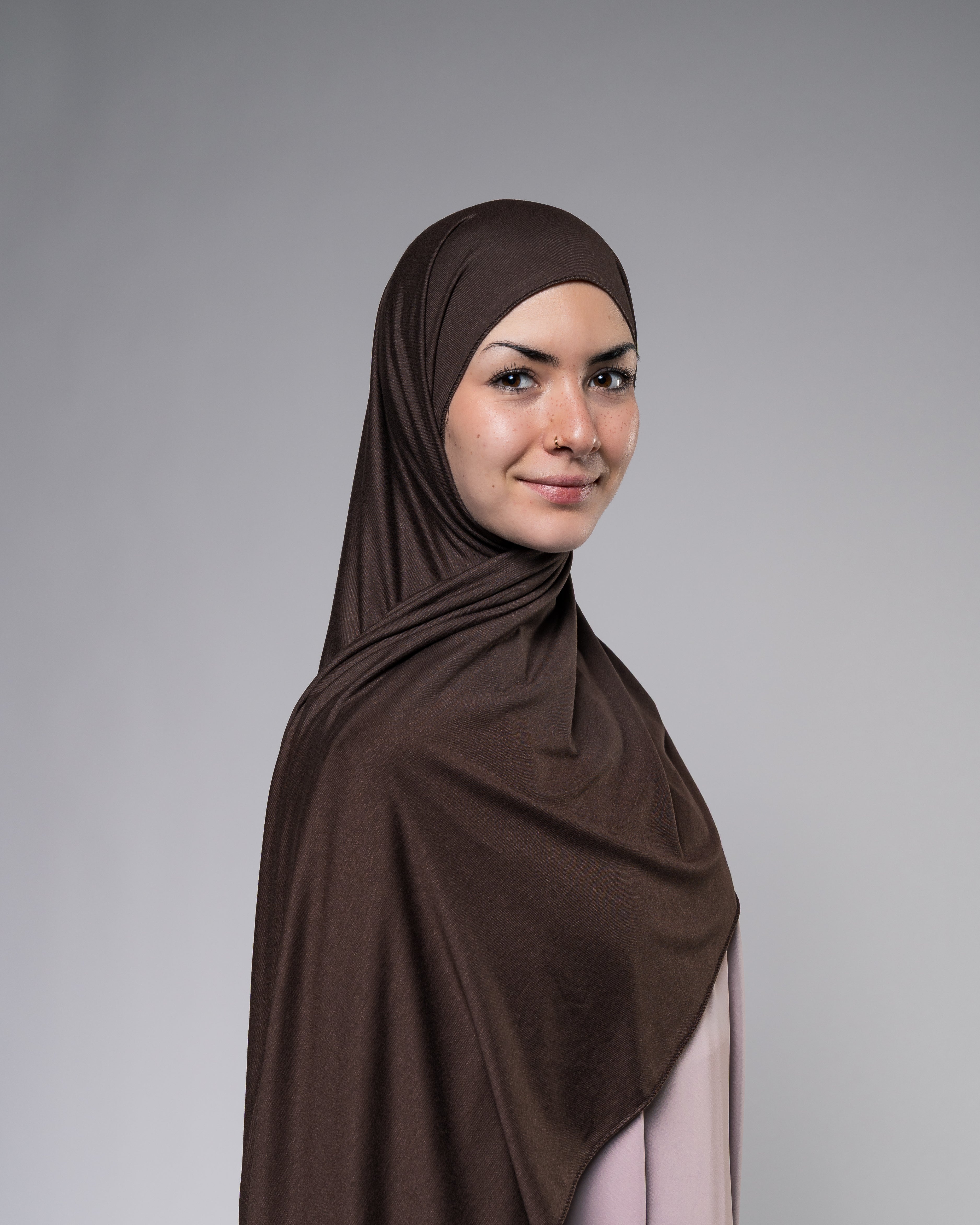 Soft Jersey Hijab in Espressobraun - Zaytouna