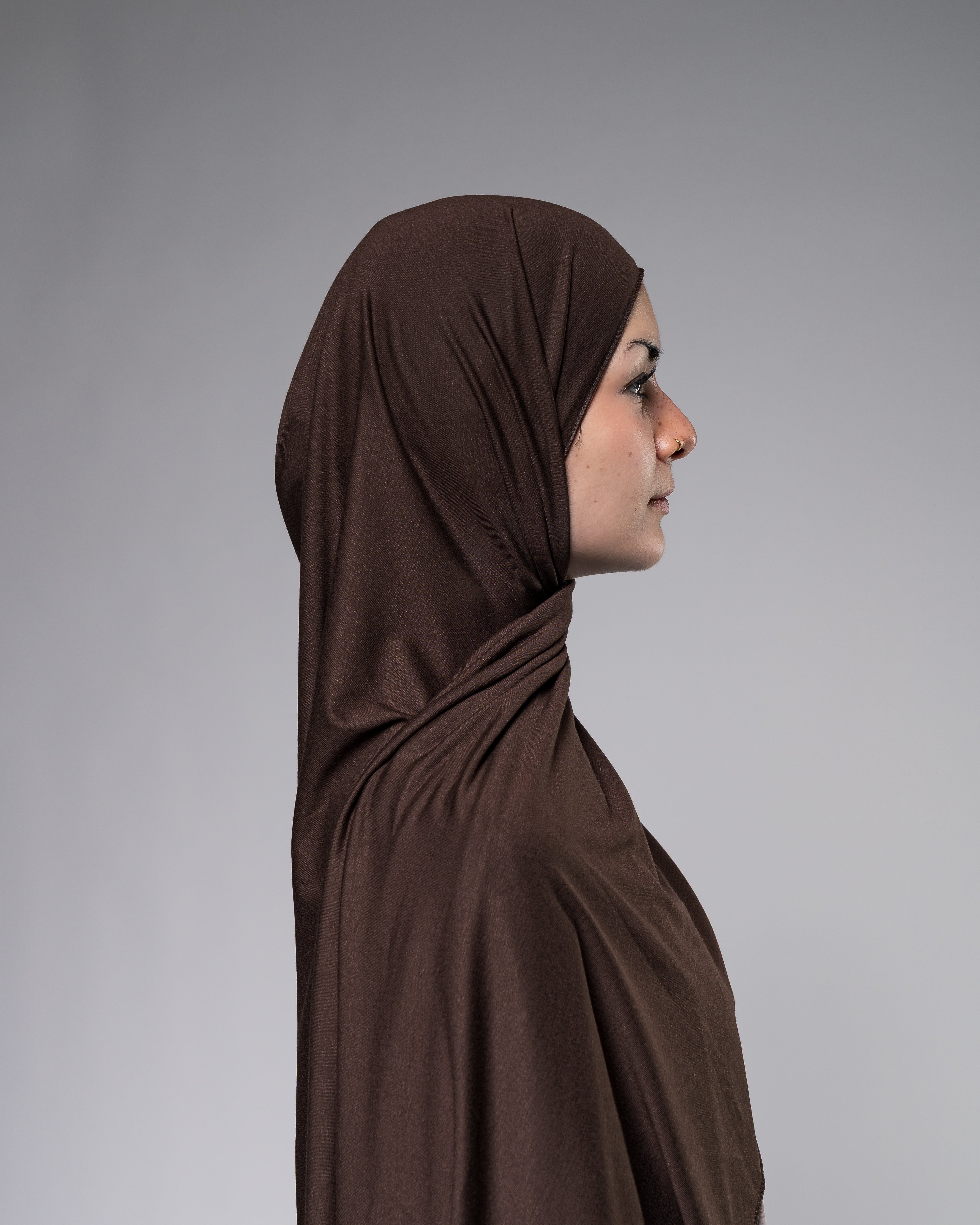 Soft Jersey Hijab in Espressobraun - Zaytouna