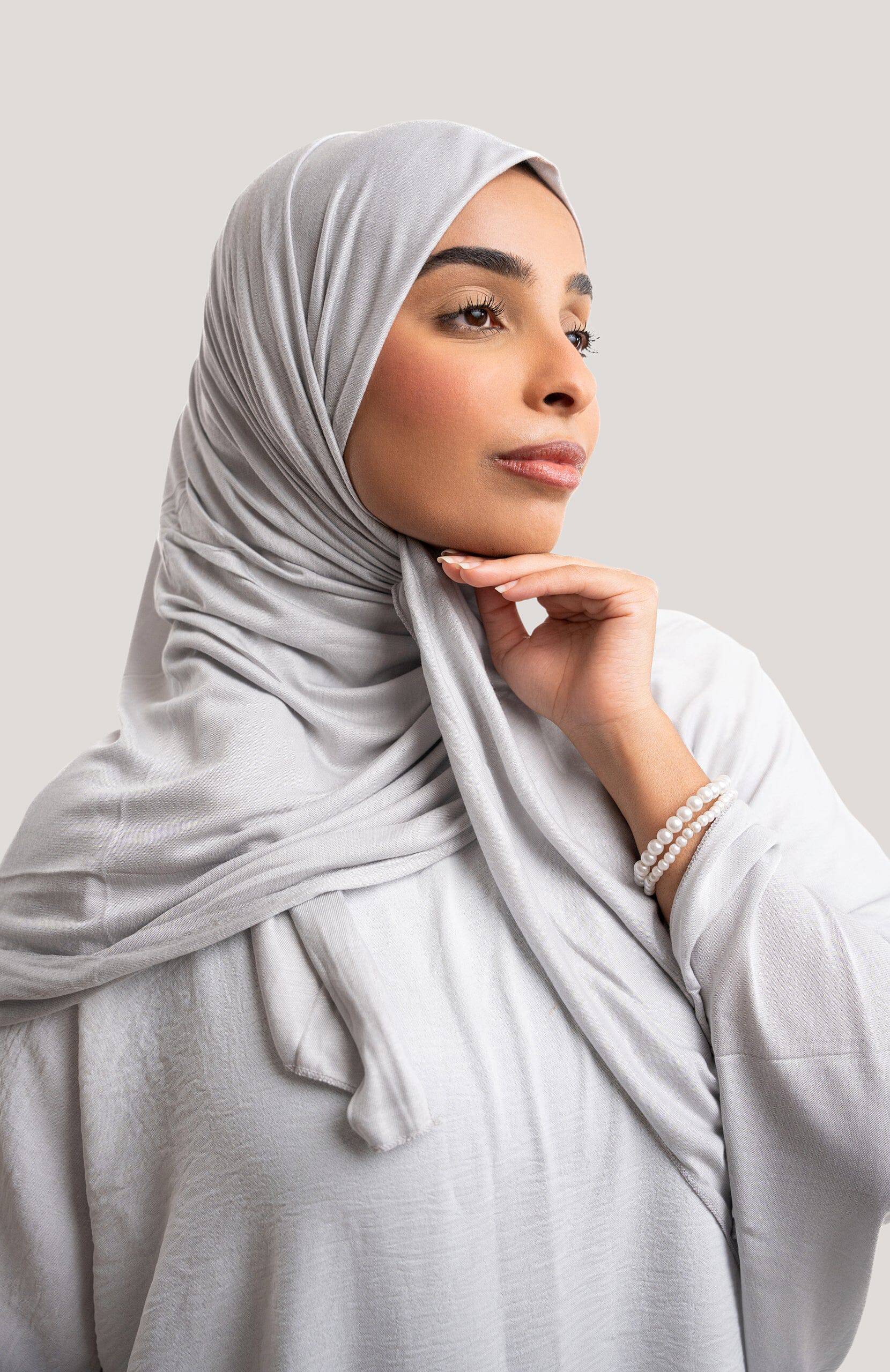 Jersey Hijab in Lavendelgrau - Zaytouna