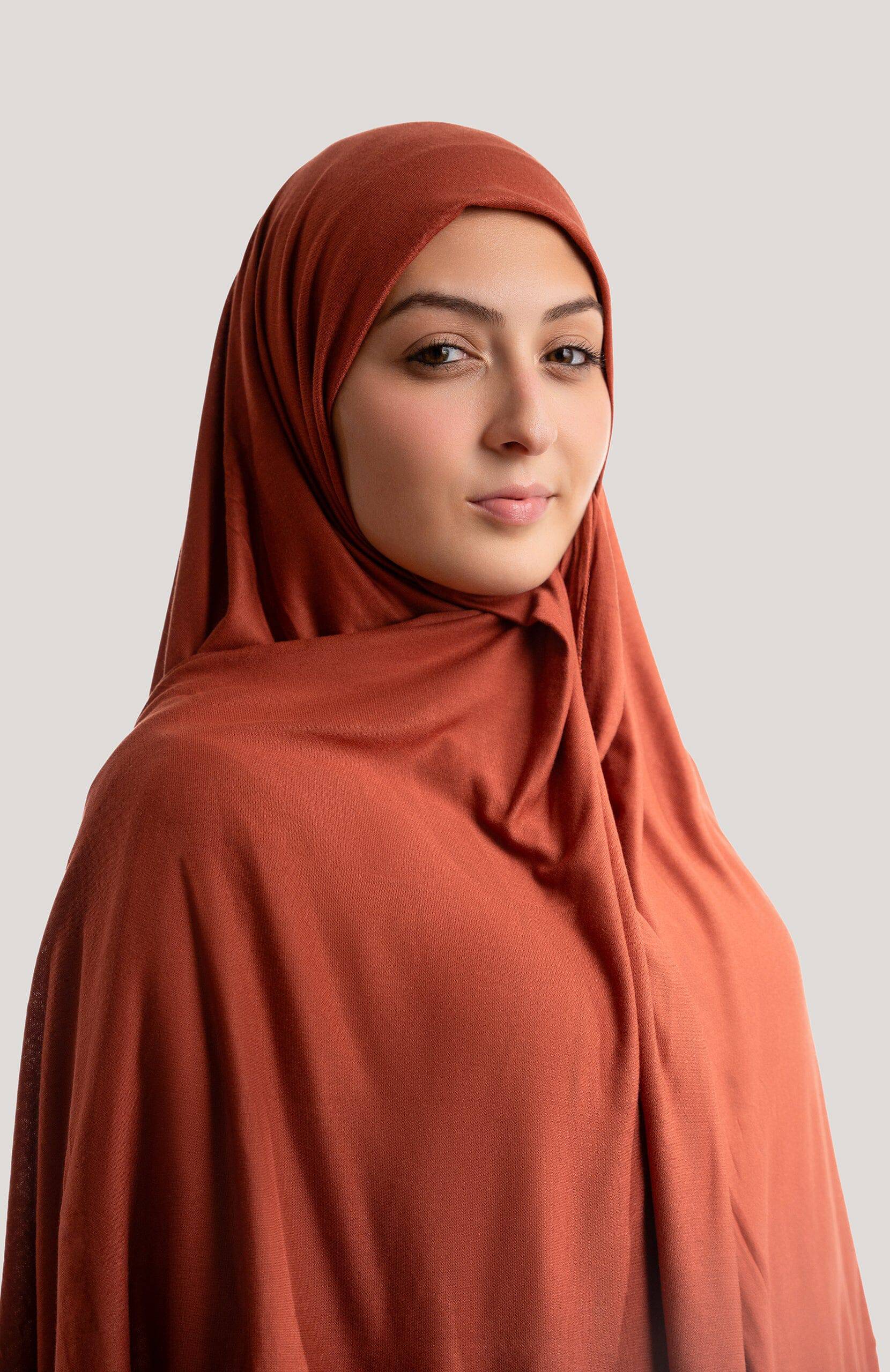 Jersey Hijab in Pastell-Rot - Zaytouna